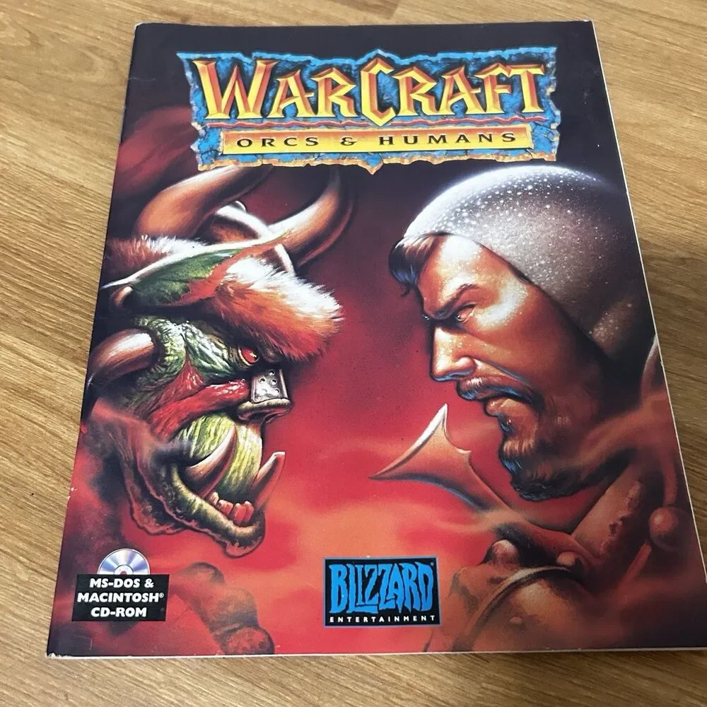 WarCraft 1 Orcs & Humans Big Box PC MS-DOS 1993 Variant Editors Choice Complete